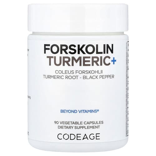 Codeage, Forskolin Ciberžolė+, 90 daržovių kapsulių