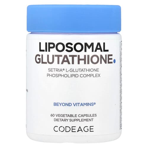 Codeage, Liposominis glutationas, 60 augalinių kapsulių (250 mg vienoje kapsulėje)
