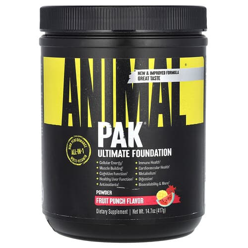 Animal, Pak®, Ultimate Foundation, vaisių punšas, 14.7 oz (417 g)