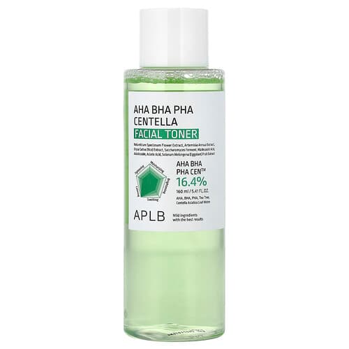 APLB, AHA BHA PHA Centella veido tonikas, 5,41 fl uncijos (160 ml)