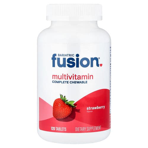 Bariatric Fusion, Multivitaminai, braškių skonio, 120 tablečių