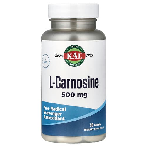 KAL, L-karnozinas, 500 mg, 30 tablečių