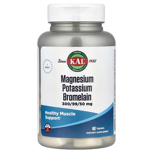 KAL, Magnio kalio bromelainas, 60 tablečių