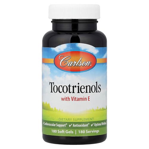Carlson, Tokotrienoliai su vitaminu E, 180 minkštųjų kapsulių