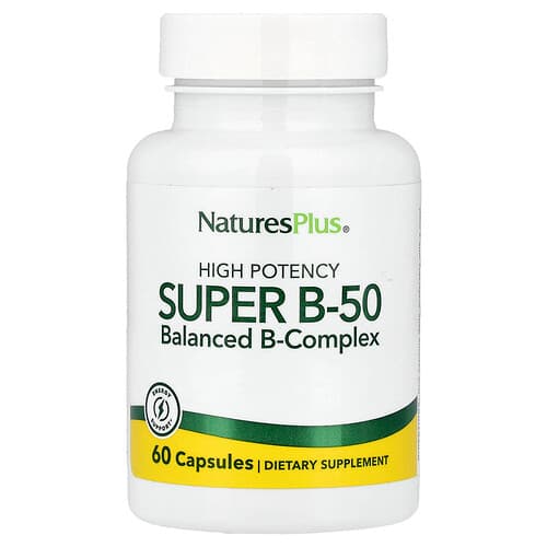 NaturesPlus, Super B-50, 60 kapsulių