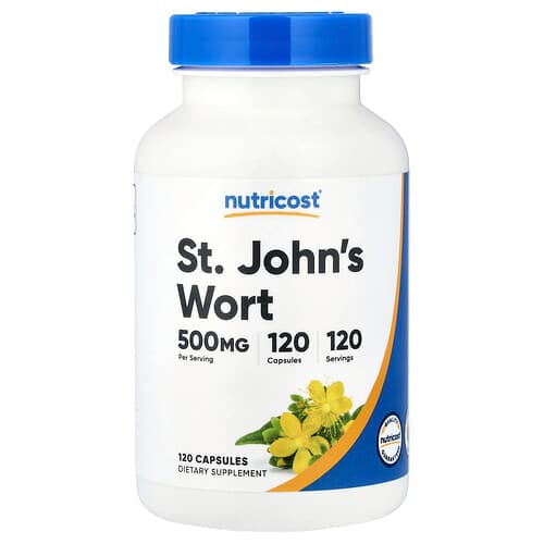 Nutricost, Jonažolė, 500 mg, 120 kapsulių