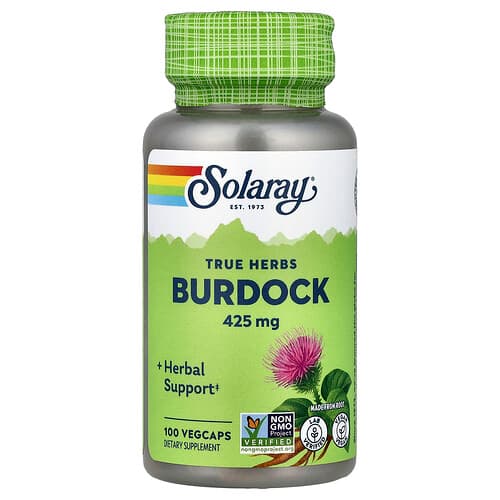 Solaray, Tikros žolelės, varnalėša, 425 mg, 100 VegCaps