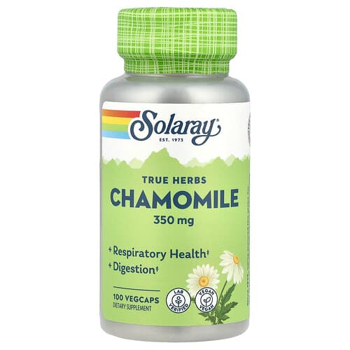 Solaray, Tikrosios žolelės, Ramunėlės, 350 mg, 100 VegCaps