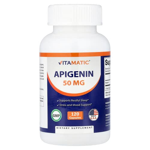 Vitamatic, Apigeninas, 50 mg, 120 kapsulių