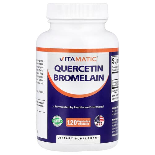 Vitamatic, Kvercetino bromelainas, 120 vegetariškų kapsulių