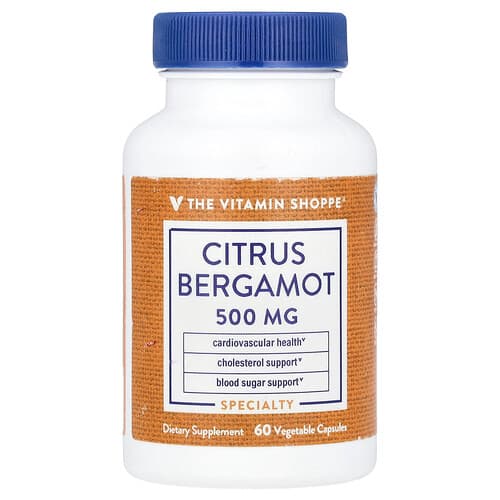The Vitamin Shoppe, Citrusinių vaisių bergamočių, 500 mg, 60 daržovių kapsulių